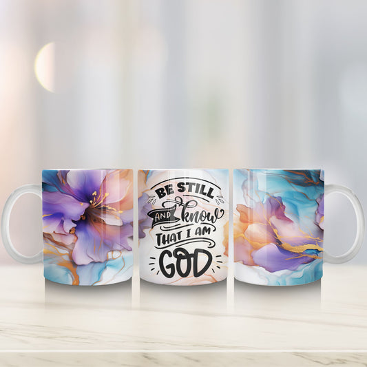 Be Still & Know - Floral - 11oz Coffee Mug